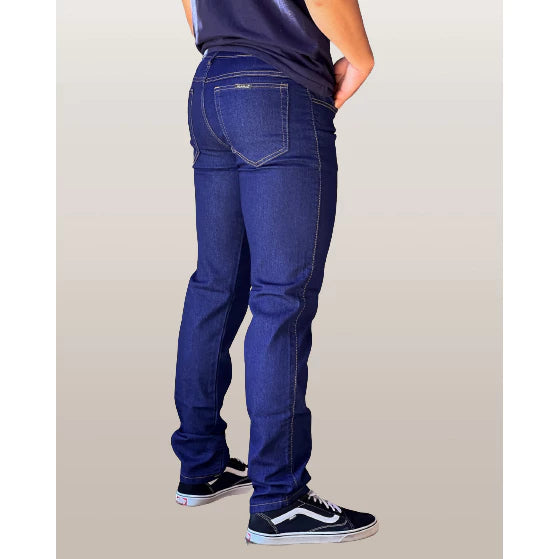 Calça Masculina Jeans Tradicional Com Elastano Reforçada Tecido Premiu